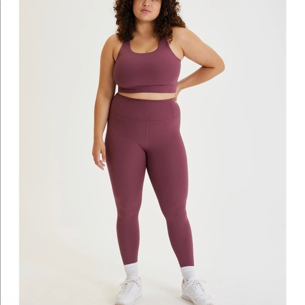 Girlfriend Collective Matching Yoga Pants Sports Bra Set
